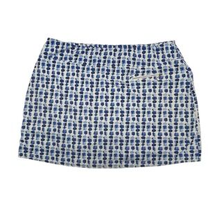 GG Blue Luxe Sport Blue Geometric Golf Skort Women's XXXL